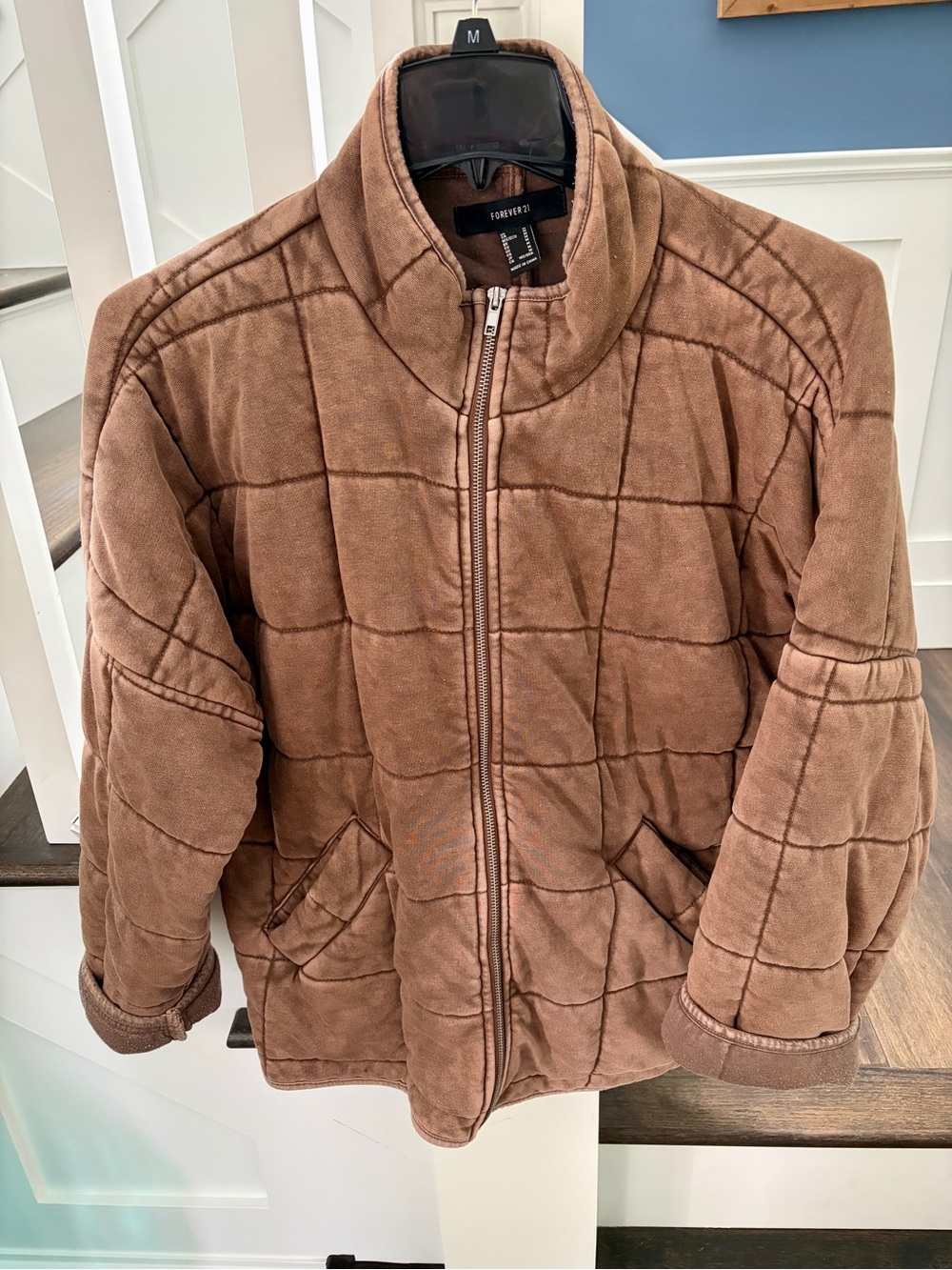 Forever 21 Brown Quilted Jacket M
